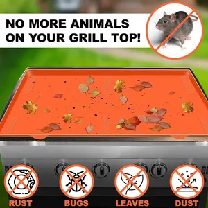 Blackstone Silicone Griddle Mat - Thick & Soft Food Grade Grill Mat Protects Grill Surface from Bugs Leaves Dust Rust Easy to Clean Non-Stick Cover
