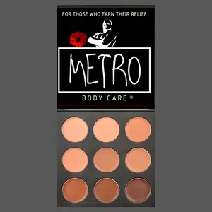 METRO First Impression Concealer Palette - 12-Piece Set for Foundation Acne-Resistant Buildable Coverage Ideal for Makeup Blend & Acne Control