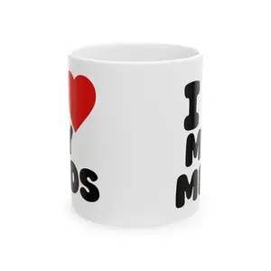 I Heart My Meds Mug Ceramic Coffee Mug, 11oz 15oz