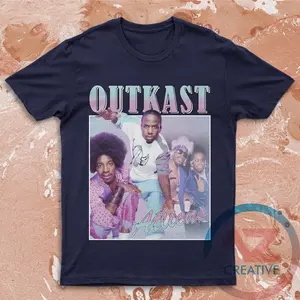 Outkast Shirt Aliens Hip Hop Rap T Shirt, Outkast Rapper t shirt, Outkast tee, Outkast clothing Homage rap tee, Andre 3000 Classic T-shirt, Outkast Unisex Shirt, Big Boi Shirt, rapper Tees, music, New Blue Sun, hiphop Cotton Casual Fashion Menswear Retro