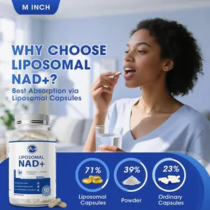 Liposomal NAD+ Supplement with Resveratrol for Energy, Aging & Cell Regeneration Support, 90 Capsules