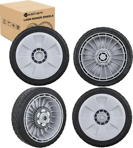 Yesker Lawn Mower Wheels Replacement 8 Inch, 2 Rear 42710-VE2-M02ZE and 2 Front 44710-VL0-L02ZA, Honda Lawnmower Wheels fits HRB215 HRB216 HRB217 and More for Self-Propelled Walk-Behind, 4-Pack