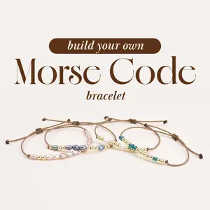 Morse Code Custom Bracelet | Build Your Own