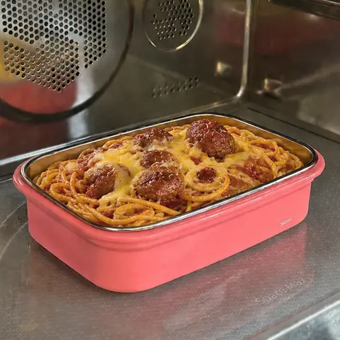 KeeperTen Microwave & Air Fryer Safe Stainless Steel Food Storage Container(320ml / 480ml / 560ml / 800ml / 1100ml) Leakproof Bento Lunch Box, Dishwasher & Freezer Safe, BPA-Free, Odor Resistant, Reheat or Store Meals On-the-Go