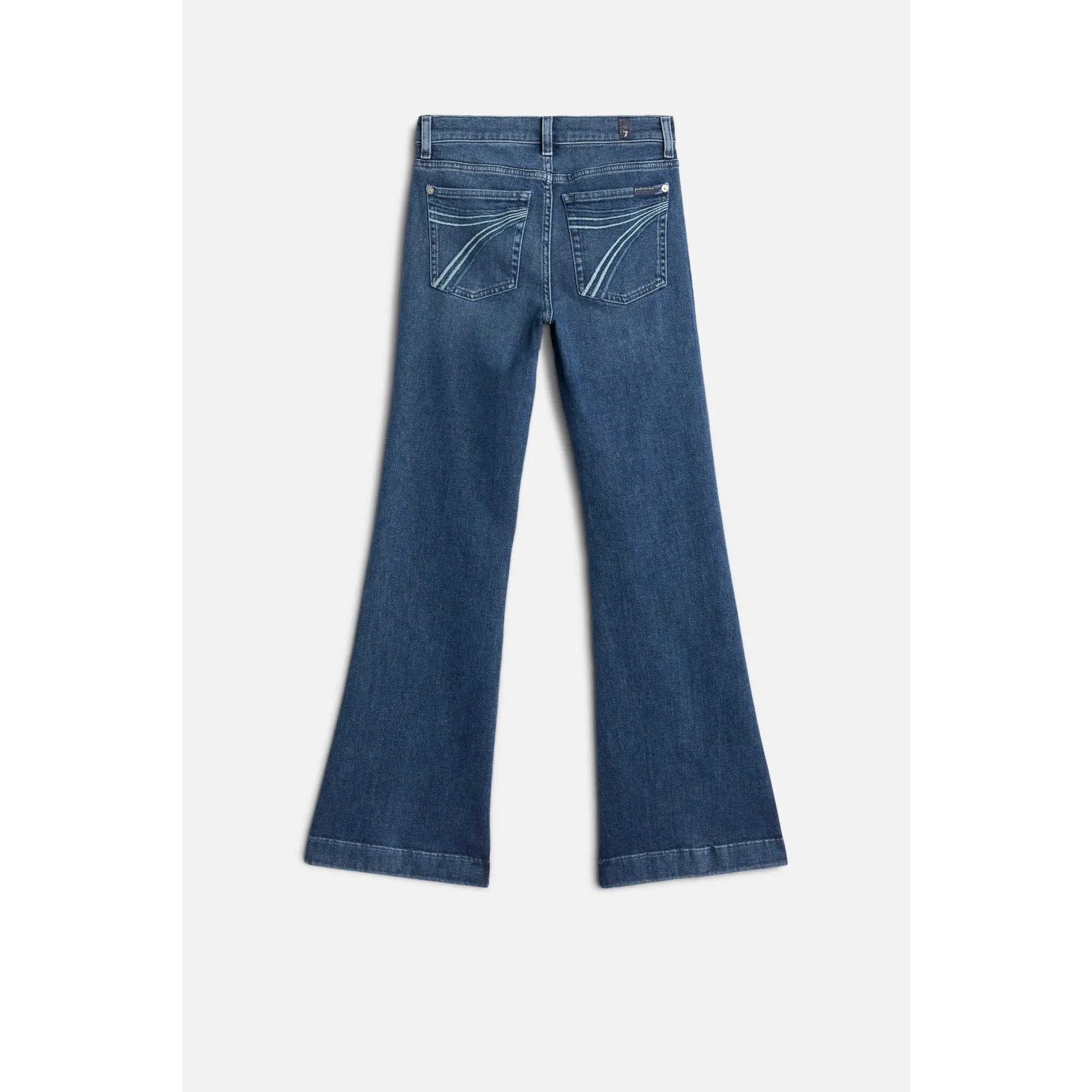 7 For All Mankind Dojo Flux Shades of Blue Tailorless, Jeans, Cotton, Denim, Elastane, Basic, Casual, Cold Wash, Machine Washable, Stretchable