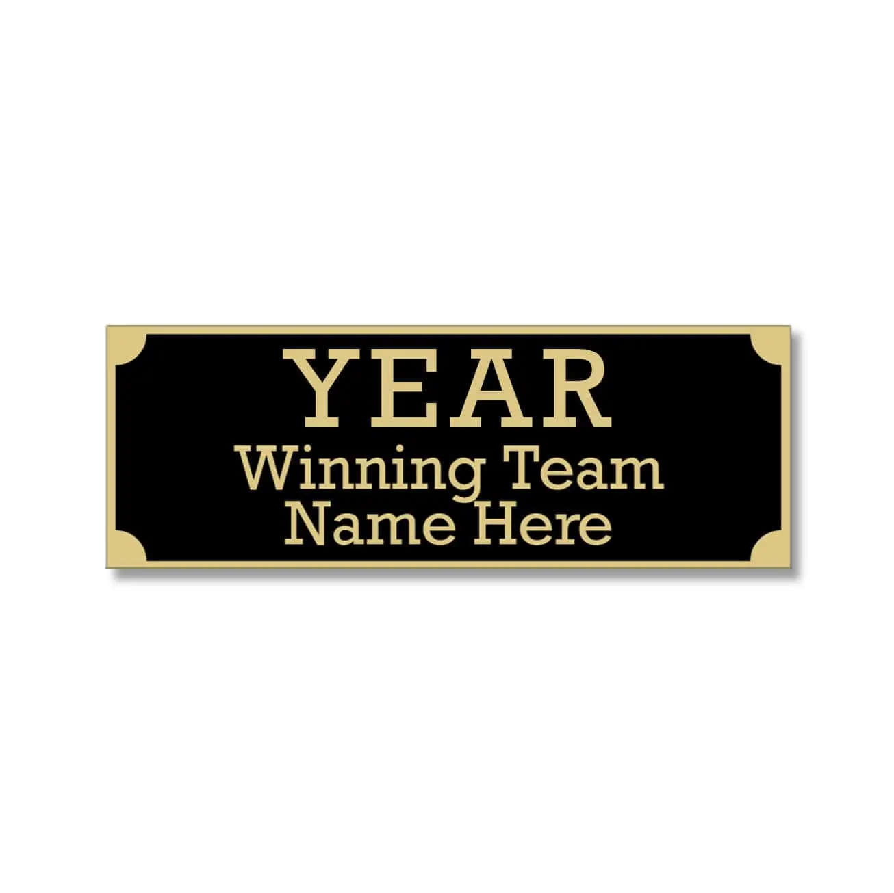 Engraved Name Plate - Black/Gold Engraved Name Plate - Black/Gold