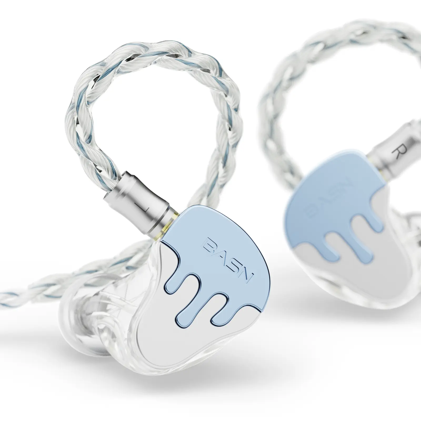 BASN BmasterX 6-Driver (1DD+3BA+2PZT) Noise Reduction In Ear Monitor Headphones with 3.5 mm Jack, Non-Water Resistant In Ear Earbuds for Laptop, Music Production Equipment