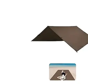 Tent Tarp,Picnic Mat Camping Tarp Tent Hammock Tarp, pu Waterproof Camping tarp Tent Rain Fly Picnic Mat Survival Shelter Sunshade