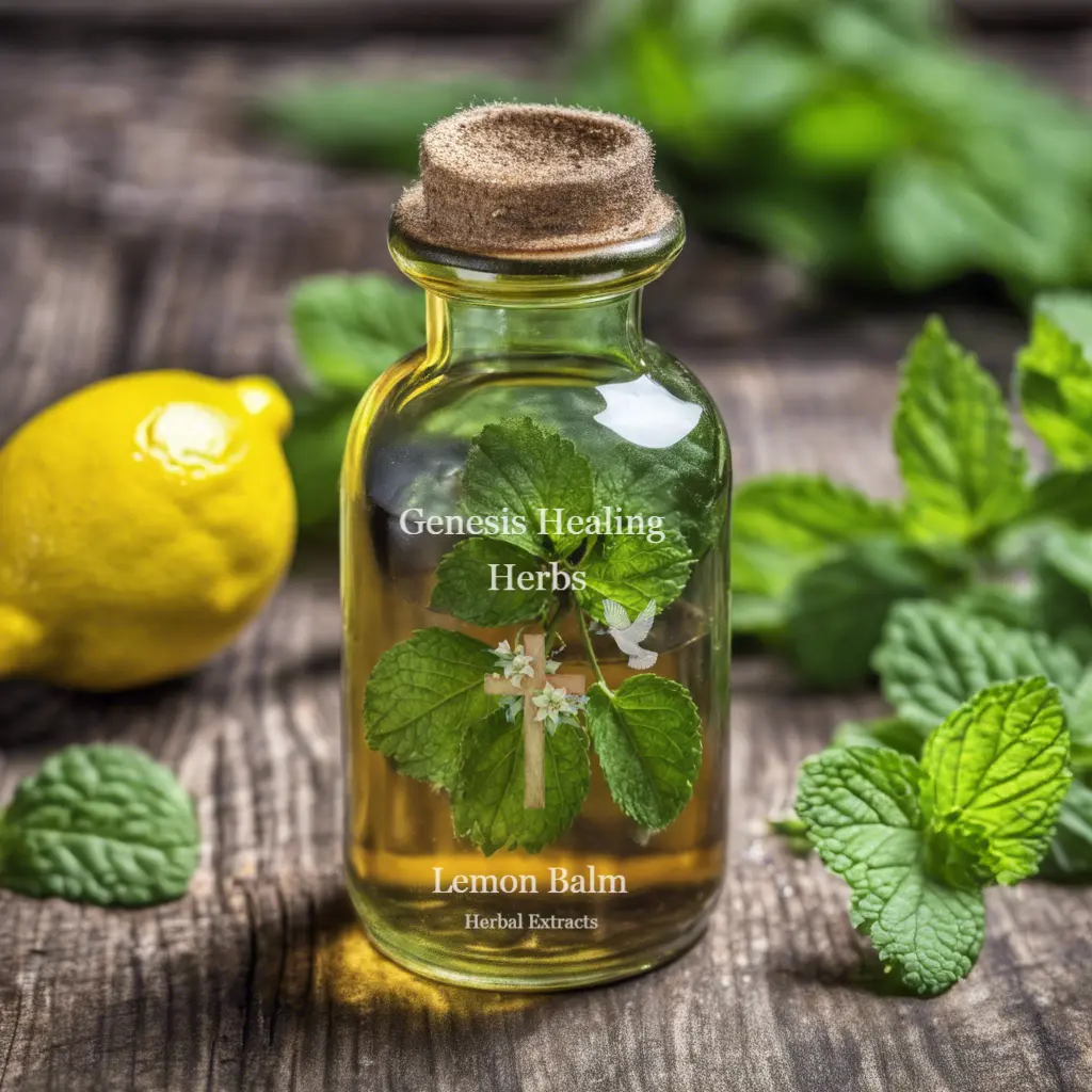 Lemon Balm Herbal Extract - Aromatherapy Wellness Therapy for Anxiety & Stress Relief, Cognitive Function Support, Antiviral Benefits & Cardiovascular Health