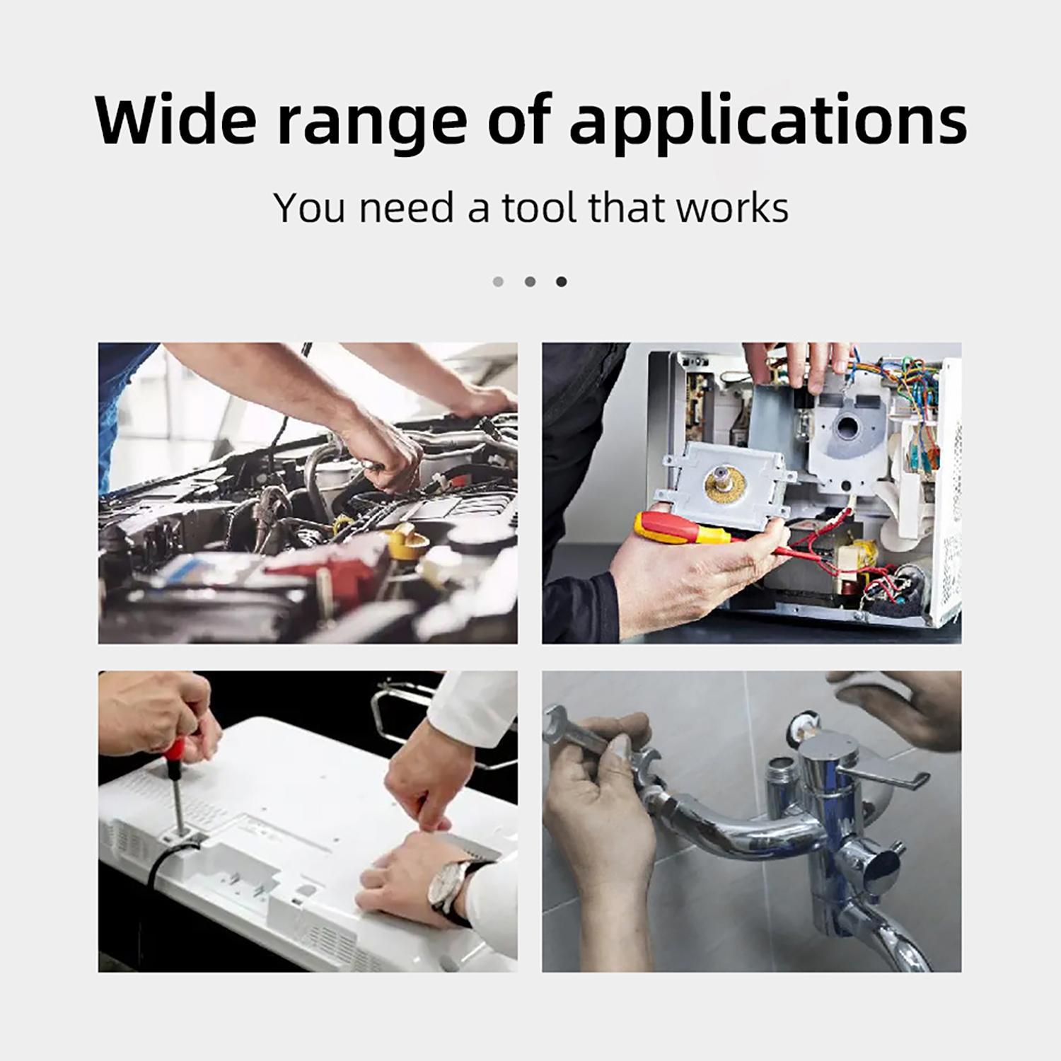 Portable Toolbox 23/20 Pieces Complete Home Repair Tool Set Includes Hammer Pliers and Screwdriver Durable Stainless Steel Easy to Store
