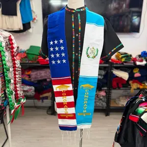 Binational Graduation Sash guatemala estados UNIDOs Scarf Stole Class of 2026