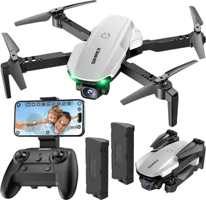 SIMREX X800 Drone - Quadcopter Drone with Hover Stable, Foldable Mini Drones With One Key Start, Waypoint Fly, Headless Mode, 3D Flip, 3 Speeds, 2 Batteries, Easy for Beginners