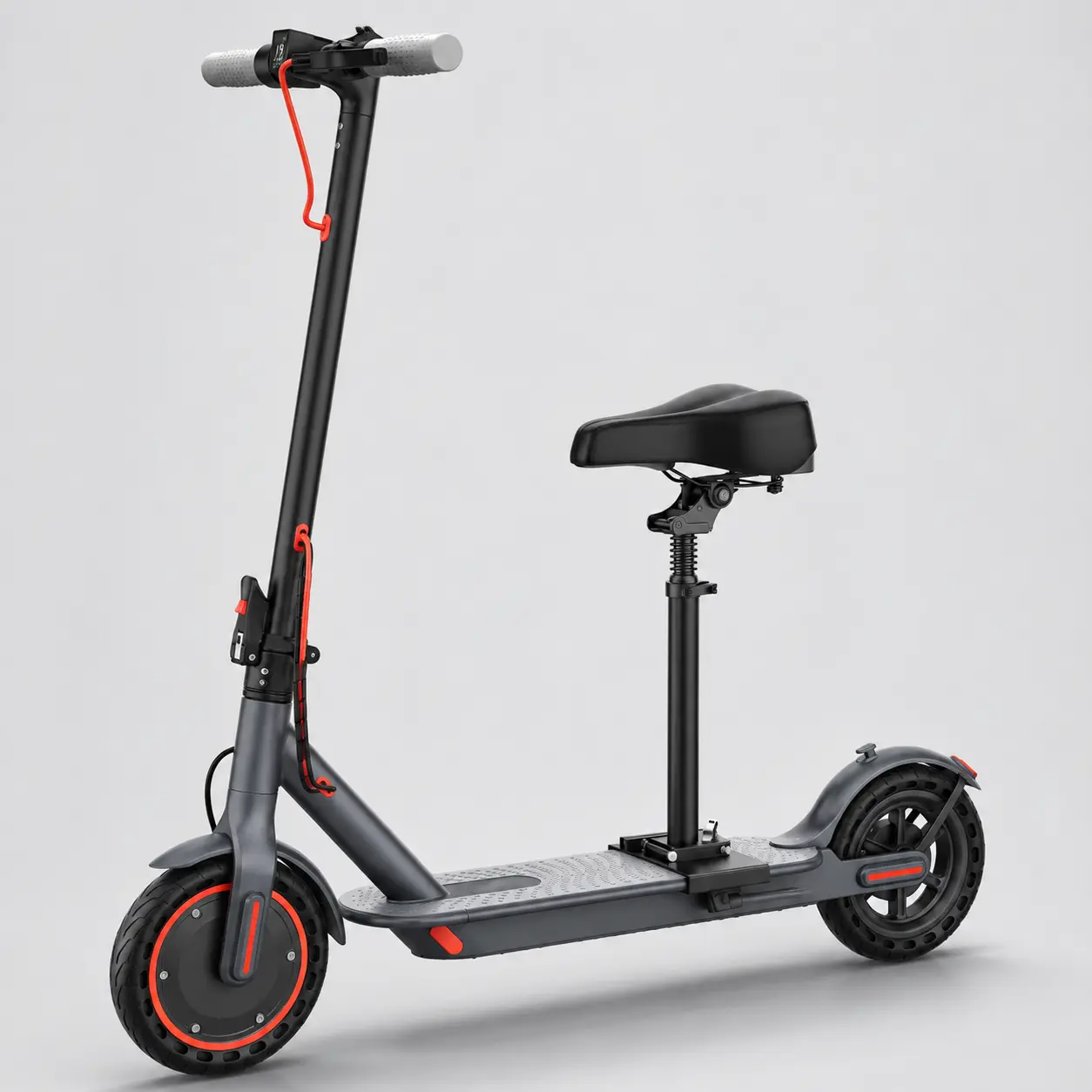 Ultra-Portable Foldable Electric Scooter with Seat, 3-Second Fold Adult E-Scooter, Adjustable Seat, Compact Commuter Scooter for Daily Travel