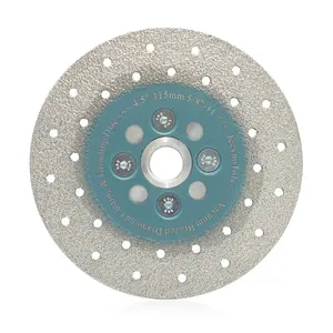 4.5"(115mm) Diamond Grinding Wheel - Dual Coated Grinding Wheel for Granite Marble Procelain Quartz Ceramic Tile Blade 5/8-11 Thread  Angle Metal cutter attachment grinding  polishing disc Commercial Green wheel disc angle  grinder cutting tablesaw drill