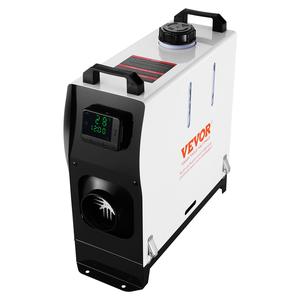 【DealsForYouDays】VEVOR 5-8KW Diesel Air Heater 110V Adapter and DC12V T-shaped plug external wiring All in One with Remote Control and LCD ScreenFast Heating Low NoisePortable Parking Diesel Heater for Truck Van RV Trailer Camper and Indoors