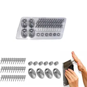 46 Pieces Insta Hang Refill Instant Wall Picture hangingnail System for The Refill KIT (Gray)