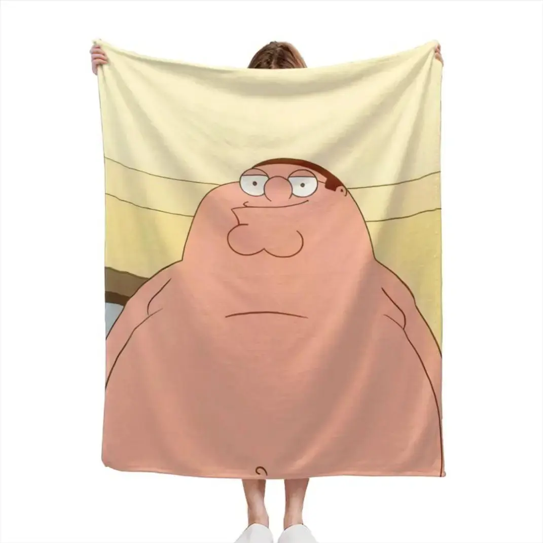 Dream Workshop Peter Griffin Album Cover Flannel Throw Blanket - Ultra Soft, Warm, Thin, Machine Washable for Home & Office Air-Conditioned Rooms