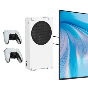 Xbox Series S Wall Mount Bracket, Game Console Holder, Gaming Accessories, Space Saving Organizer, Compatible with Xbox Series S Controller Storage Rack, Modern Organizer