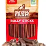Natural Farm 6-Inch Raw Beef Bully Dental Sticks - 15 Count, Single-Ingredient Natural Beef Pizzle, Odor-Free Chew Keeps Homes Fresher, Fully Digestible, Dental Support, Joint & Muscle Aid, Single-Ingredient Diet Simplicity