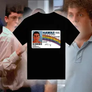 Superbad McLovin ID T-Shirt, MCLOVIN DRIVER LICENSE, Sweatshirt hoodies