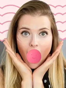 Silicone Facial Lifting Massager, V Line Muscle Trainer, Double Chin Reducer, Face Yoga Tool, No Alcohol, No Electricity, Unisex