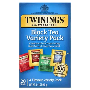 Twinings Black Tea Variety Pack, 20 Tea Bags, 1.41 oz (40 g)