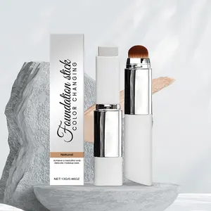 Natural Color Two-In-One Transforming Foundation Stick, Lightweight Flawless Finish, Hydrating Concealer Makeup, Perfect Everyday Look