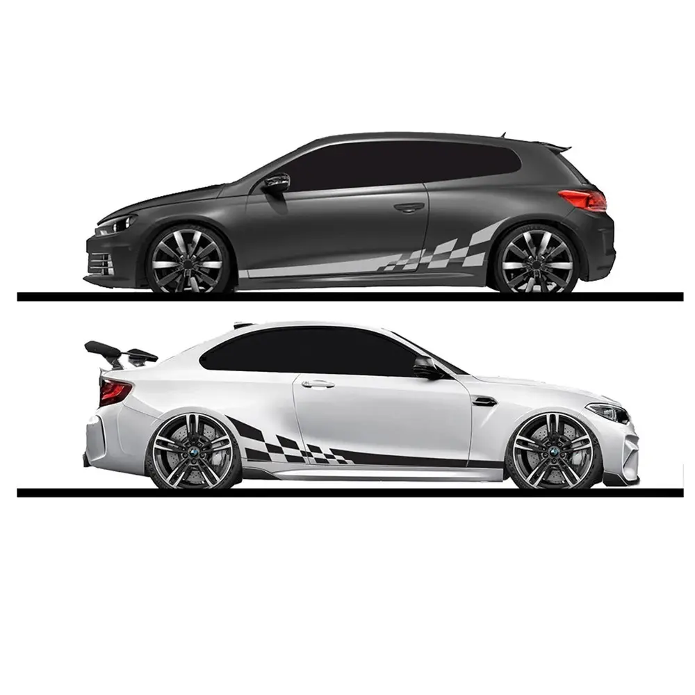 2pcs/lot 220x25cm Car DIY Both Sides Stickers Car Decals Automotive Decals Racing Stripes Camouflage Auto Products Car Wrap Vinyl Film Car Accessories Vehicle Exterior Decoration Car Vehicle Decoration Decal For Cars