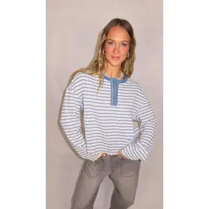 Miranda Striped Henley Top