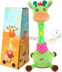 Dancingtalking Toys Recording and Repeating Plush Baby Toys 6 to 12 Months Toys, Singing Talking Baby Developmental Toy, Birthday Gifts for Infants Toddlers (Green)