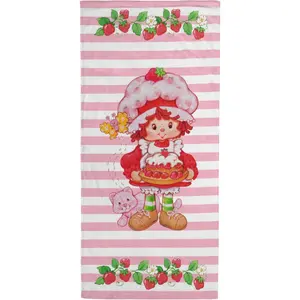 Cute Strawberry Bath Pool Beach Towel -  Cartoon Cozy Soft and Absorbent Shower Towel, for Birthday Girls Gift 29x58 31x71inch