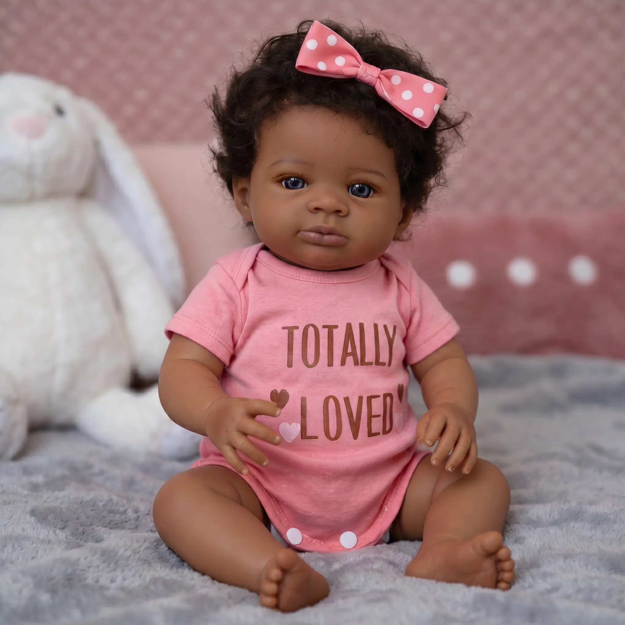 Lifelike Reborn Baby Dolls 20 Inch Fabric body+vinyl limbs Real Life Baby Dolls For kids Age 3+ Suitable gifts for Mother's Day Valentine's Day Children's Day & Christmas
