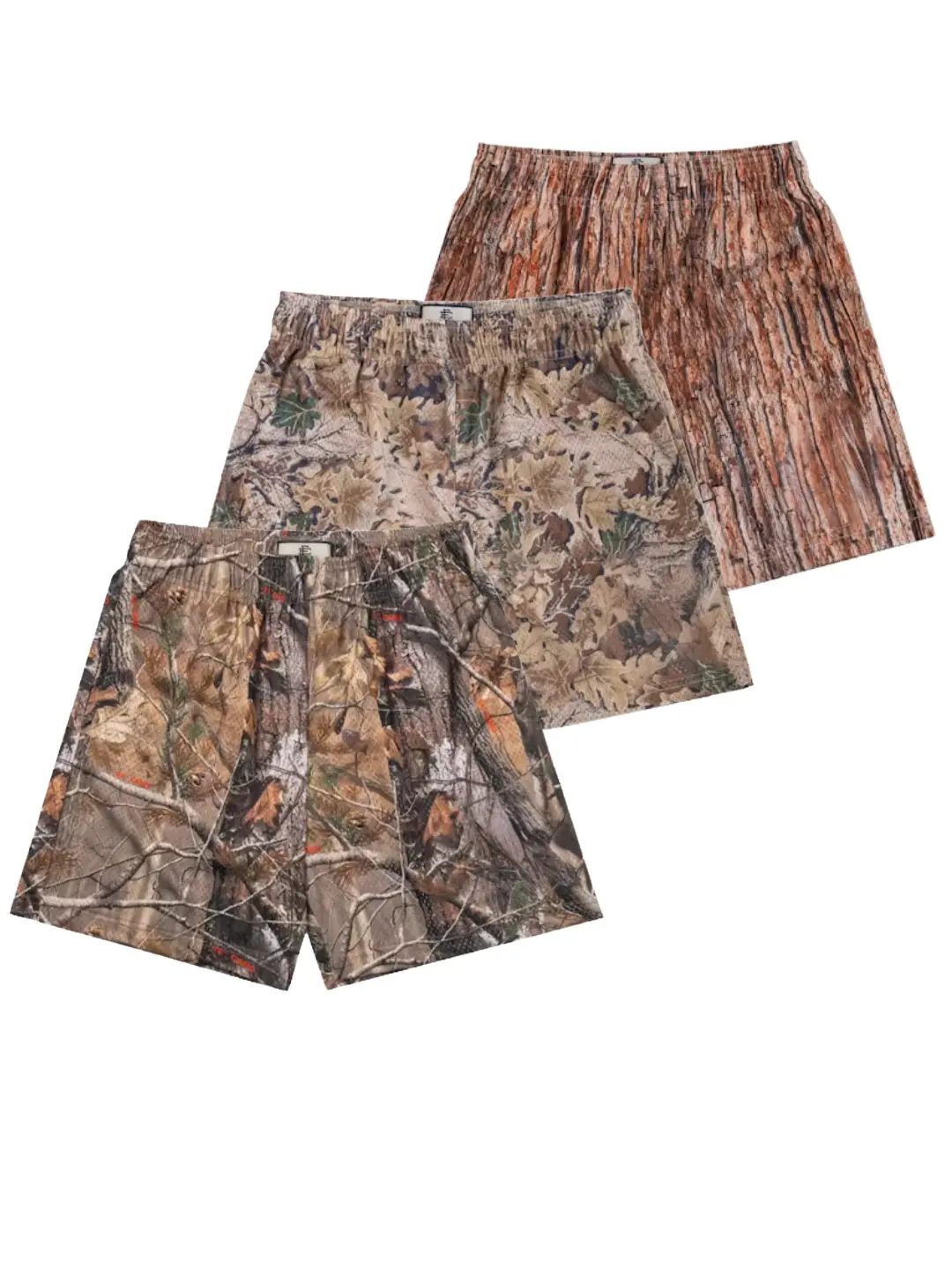 Men's Camouflage Mesh Shorts, Outdoor Casual Athletic Shorts, Lightweight Summer Sportswear, Drawstring Waist