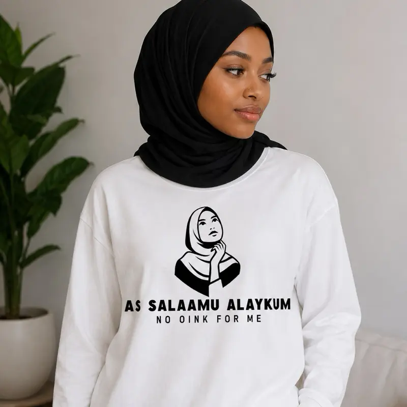 As-Salaamu Alaykum “No Oink For Me” Muslimah Graphic Tee