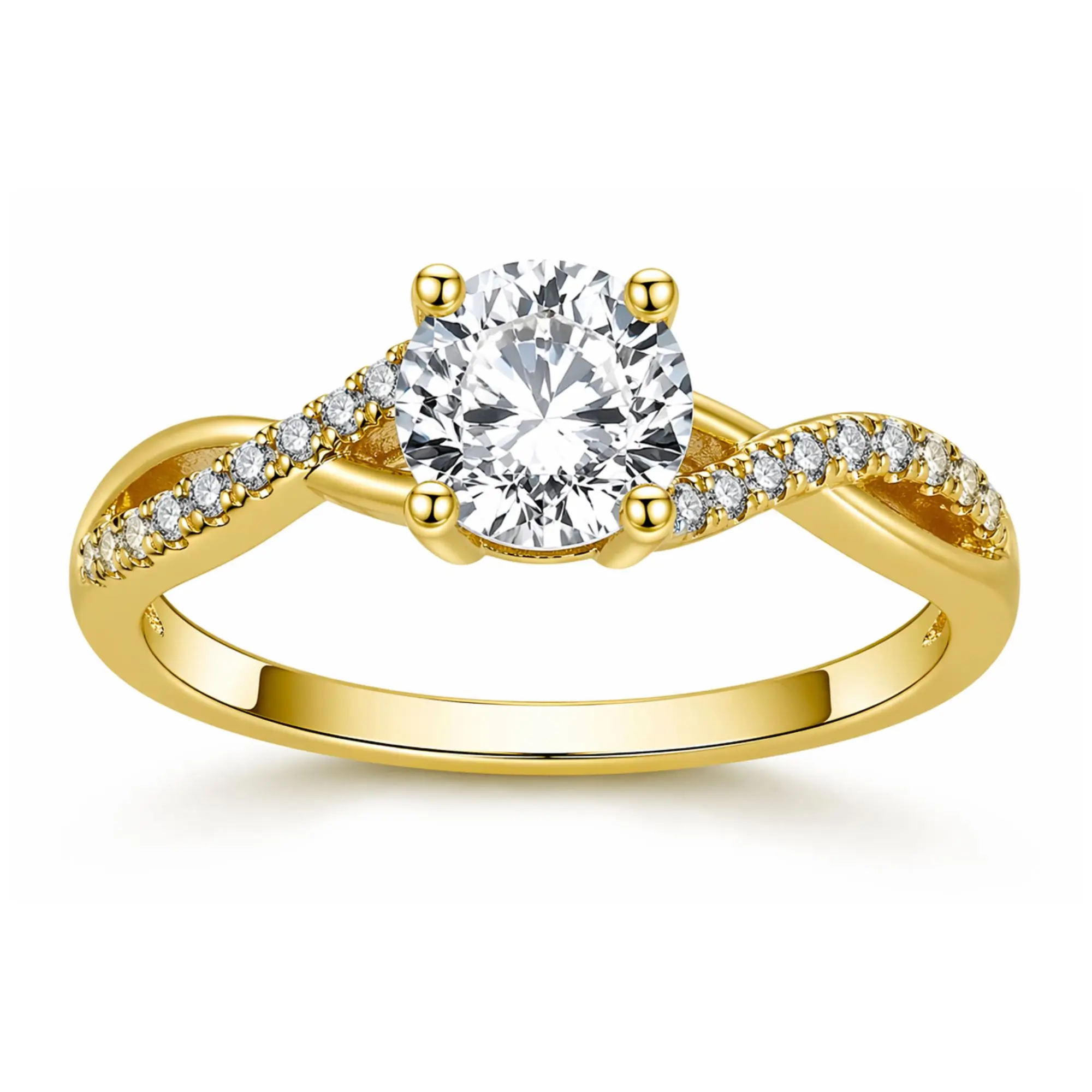 Queena Engagement Ring for Women by Ginger Lyne |     925 Sterling Silver Black Cubic Zirconia Solitaire Ring |     Elegant Black Promise Ring or Travel Decoy Ring for Proposals & Special Occasions