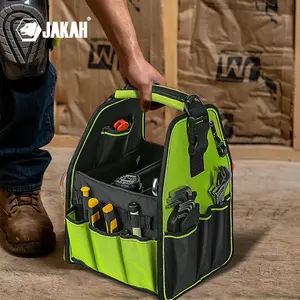 Tool Bag, Tool Storage Organizers with Adjustable Straps & Waterproof Base, Tool Storage Bag, Tool Organizer, Tool Bag for Home & Office, Portable Tool Bag