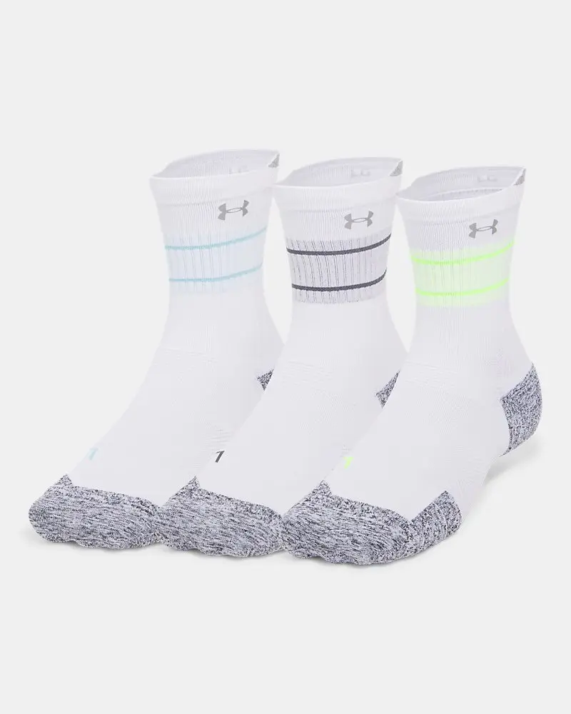 Under Armour ArmourDry® Run Cushion Unisex 3-Pack Mid-Crew Socks Under Armour ArmourDry® Run Cushion Unisex 3-Pack Mid-Crew Socks