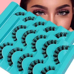 10Pairs/2Pack Russian Strip Lashes Fluffy Faux Mink Lashes 3D False Eyelashes DD Curl Fake Eyelashes Makeup Tools Cosmetic