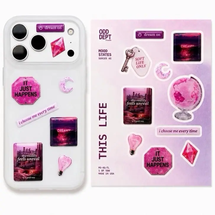 This Life 3D Sticker Pack | Dreamy Aesthetic Phone, Laptop & Water Bottle Stickers (10 PCS)
