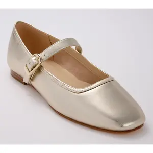 Marc Fisher LTD Leather Mary Jane Flats - Garissa-QV