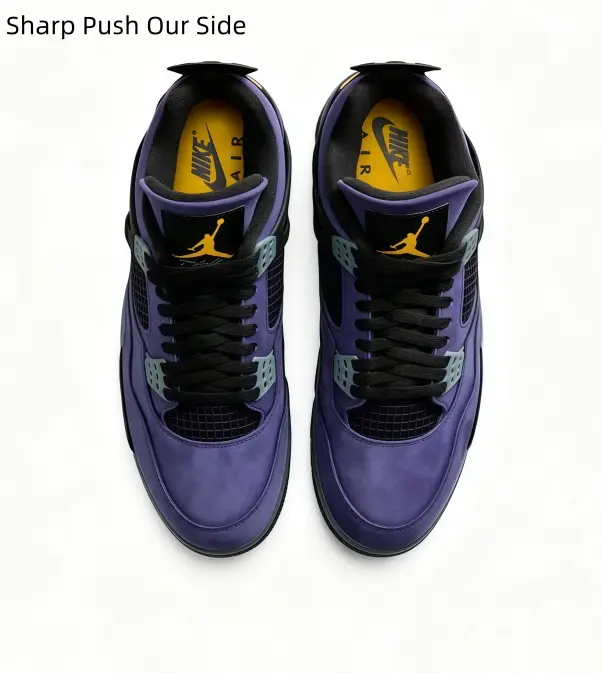 Trendy Purple Yellow Retro Mid Top Sneakers for Men & Women Suede Breathable Mesh Comfort Cushion Anti Slip Street Skate Shoes Stylish Footwear for Everyday Lifestyle Road Trip Hip Hop Look Casual All-Year Matching Outfits