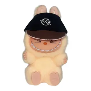 The Magnolia Park Reverse Pink Mocha Labubu Fitted Hat (Black)