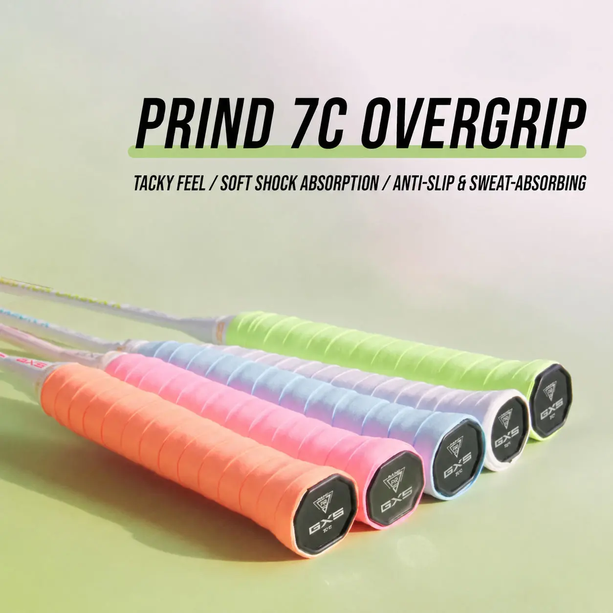 Playnow Pickleball Overgrip Tape - Tacky, Non-Slip, Sweat-Absorbent Tennis Grips with Secure Hold & Shock Absorb for Tennis Rackets, Pickleball Paddles