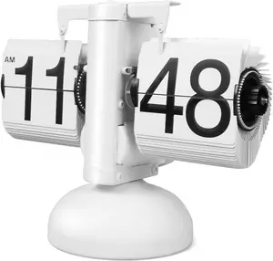 Large Digital Retro Flip Clock - Battery-Powered Internal Gear-Driven Clock, Ideal for Office, Bedroom, Kitchen, School, Hotel, and Café Decor