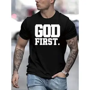 Men Casual Short Sleeve Tee 1 Pcs 100% Heavy Cotton - Comfortable Crew Neck, Soft Adorable Tees Tops