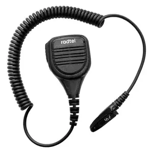 Radtel Heavy Duty Waterproof Speaker Mic for RT-880 RT-880G IRadio UV-98 Plus Radios, Noise-Cancelling Walkie Talkie Microphone with 3.5mm Jack, Durable Shoulder PTT Mic for Outdoor Use