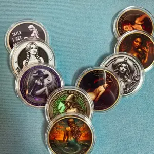 Best-Selling Beauty-Themed Coins - Various Devil/Witch/Mermaid Designs | Perfect Coin Collection Item & Birthday Gift