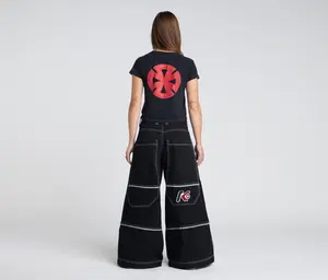 W REFLEKTOR 36" WIDE LEG SUPER BLACK RINSE