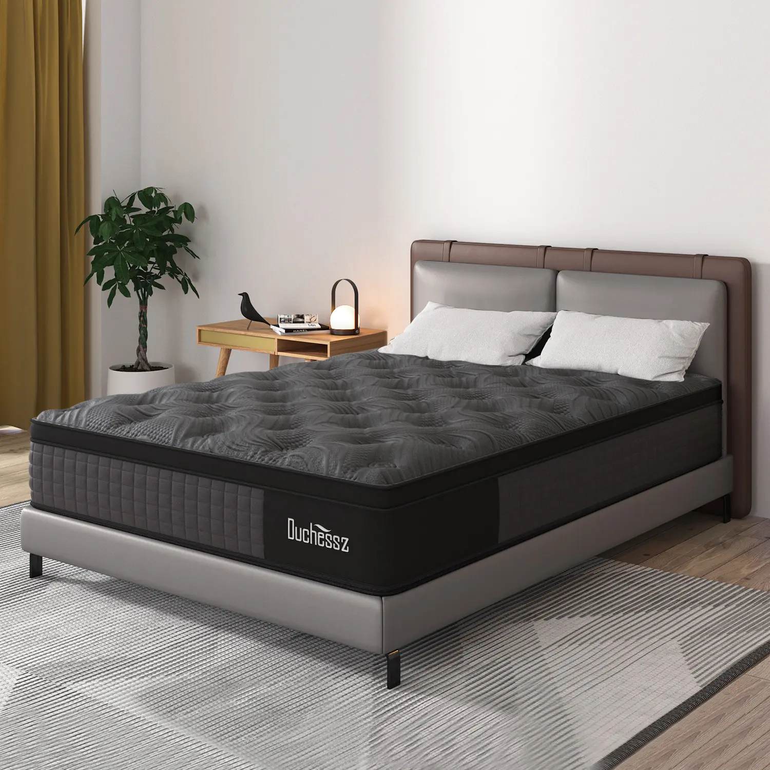 Duchess 10"12"14" Twin Full Queen King Size Mattress in a Box Hybrid Spring Memory Foam Duchess 10"12"14" Twin Full Queen King Size Mattress in a Box Hybrid Spring Memory Foam