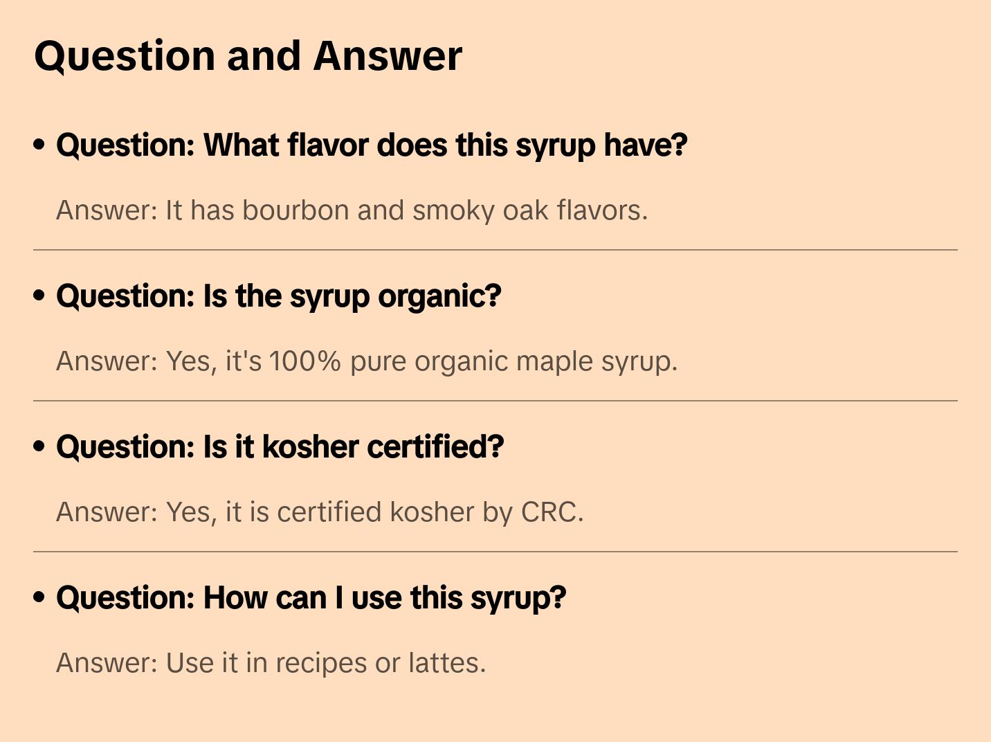 Crown Maple® Bourbon Barrel Aged Maple Syrup